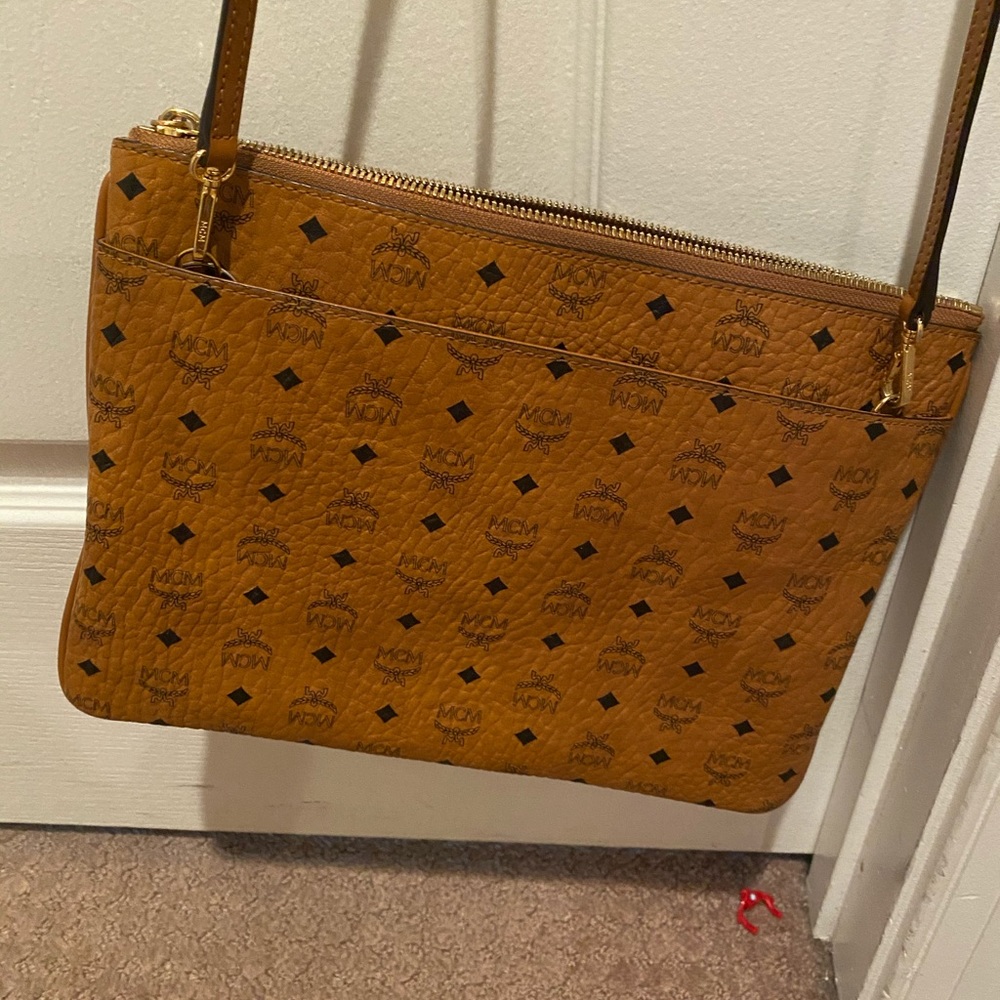MCM Visetos Pouch Crossbody Bag - Picture 2 of 6